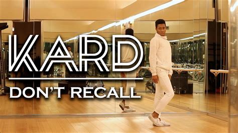 K A R D 카드 Don T Recall 돈리콜 Dance Cover Youtube