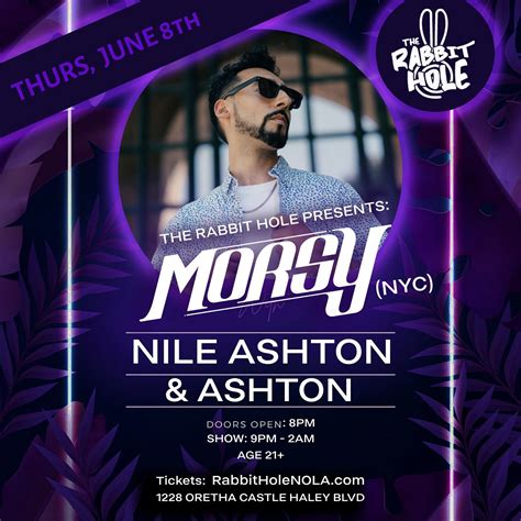 Morsy Nyc Nervous Records Nile Ashton Ashton Tickets At The