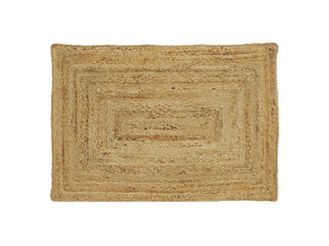 Tapis en jute naturel tressé 60 x 90 cm