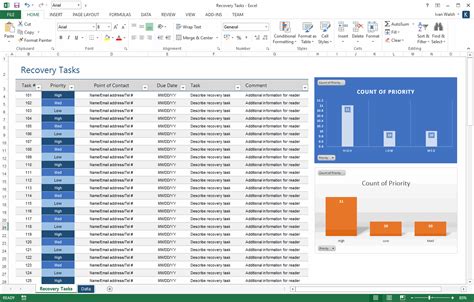 Business Continuity Plan Template Excel