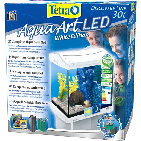 Tetra Aquarium Komplett Set AquaArt mit LED 30 L weiß 910107