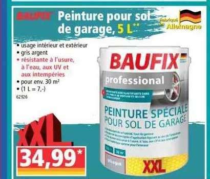 Promo Peinture Pour Sol De Garage Baufix L Chez Norma Icatalogue Fr