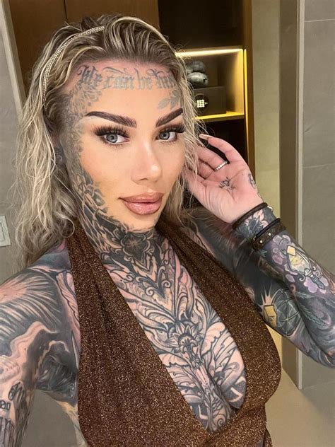 Most Tattooed Woman Exposes Horrific Vagina Ink In G String Bikini