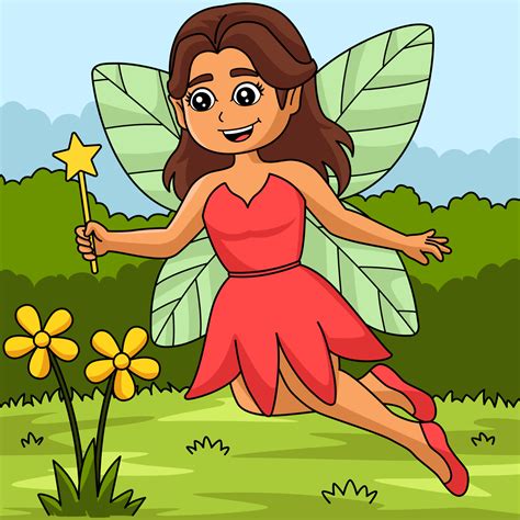 Fairy With Wand Cartoon