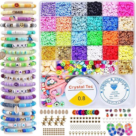 Funtopia Pi Ce Perles Pour Bracelet Mm Perles Heishi Pour