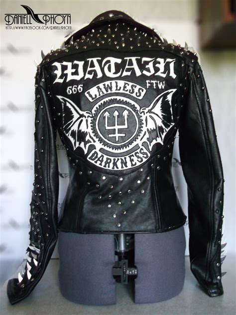 Extreme Leather Jacket With Spikes Etsy