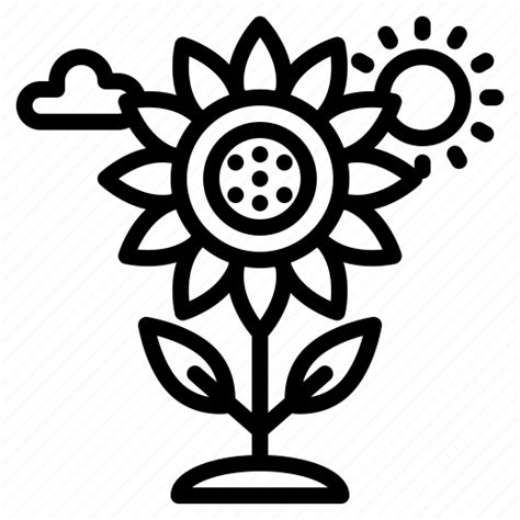 Spring Sunflower Flower Nature Garden Icon Download On Iconfinder