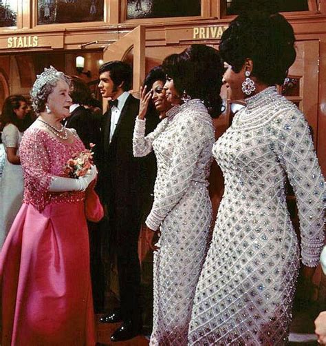 Diana Ross The Supremes Meet Elizabeth The Queen Mother At The