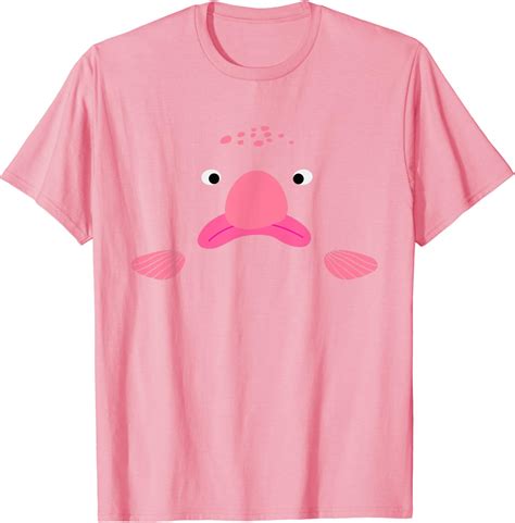 Amazon Funny Blobfish Face Pink Blob Fish T Shirt Clothing