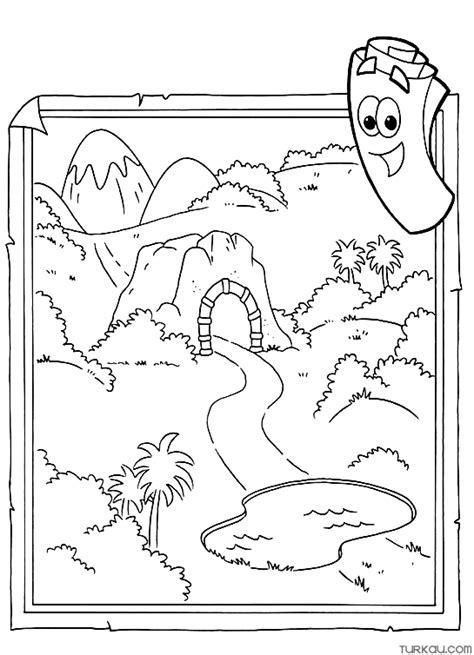 Tent Dora Map Coloring Page Turkau