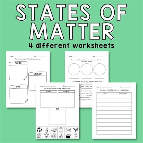 States Of Matter Worksheets Worksheetsgo Worksheets Library