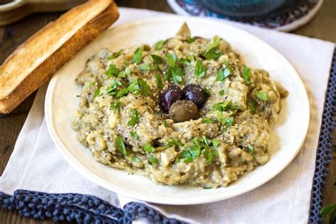 Melitzanosalata Greek Eggplant Dip Recipe The Wanderlust Kitchen