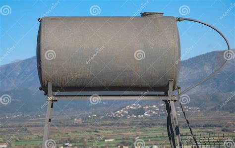 Overhead Water Tanks On The Roof For Storing The Water Needs For The House Water Tank On The