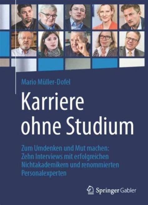 Karriere ohne Studium Mario Müller Dofel 9783658047795 Boeken