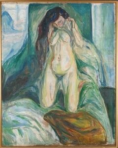 Naked Man And Woman Seated Edvard Munch Artwork On Useum