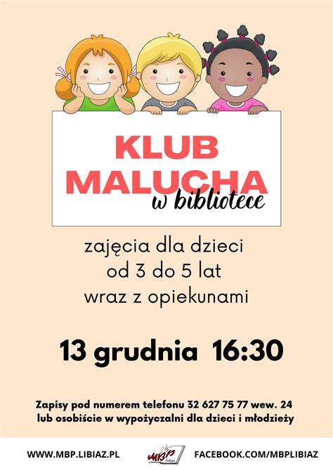 Grudniowy Klub Malucha Miejska Biblioteka Publiczna W Libi U