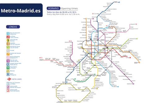 Plano Metro De Madrid Descarga El Plano En Pdf