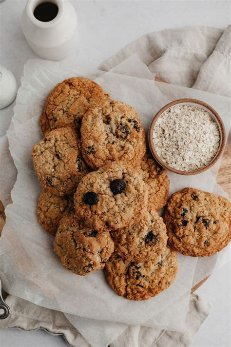 Thick And Soft Brown Butter Oatmeal Craisin Cookies Recipe Oatmeal