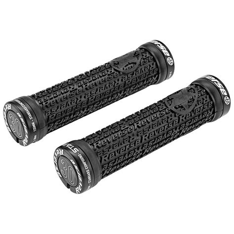 Reverse Components Stamp Lock On Grips Black Bikeinn