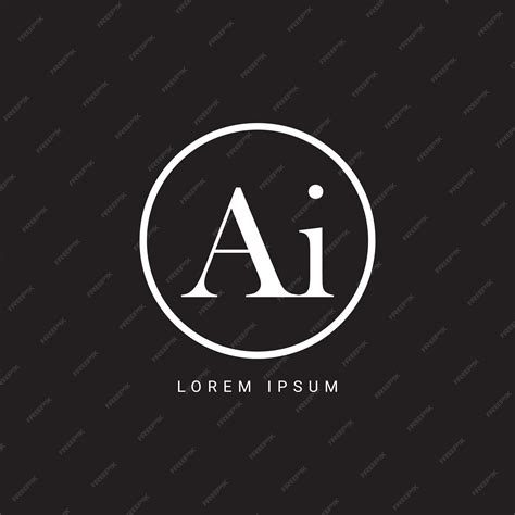 Premium Vector Ai Letter Logo Design Vector Illustration Template A