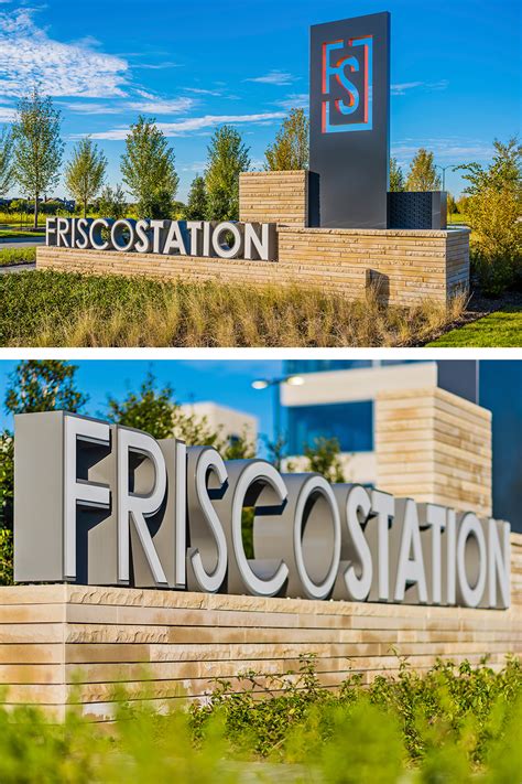 Contemporary monument sign design for frisco station in frisco texas – Artofit