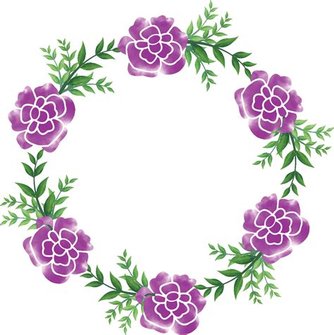 Vector Graphic Flower Frame Png