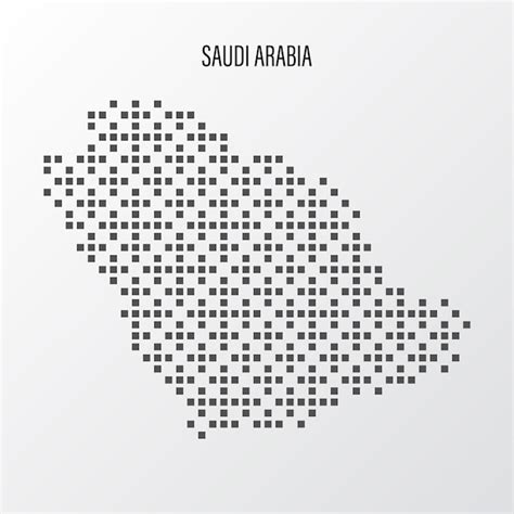 Mapa da arábia saudita Vetor Premium