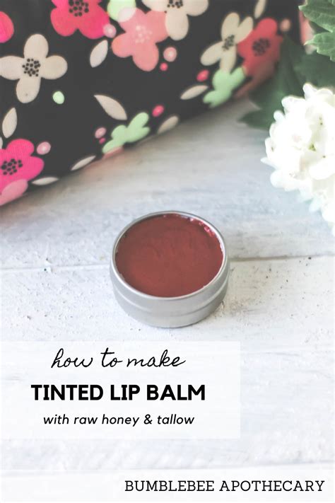 Tinted Lip Balm Recipe With Honey And Tallow Recipe The Balm