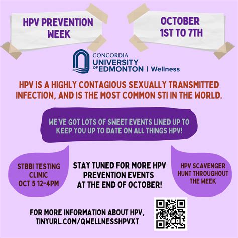 Hpv Prevention Week October 1 To 7 Concordia University Of Edmonton