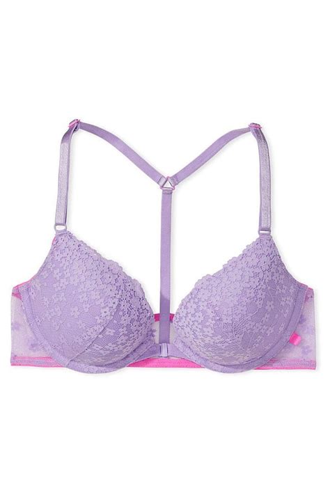 Buy Victorias Secret Lace Front Fastening Push Up T Shirt Bra From The