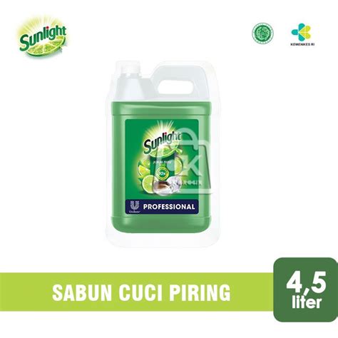 Jual Sunlight Sabun Cuci Piring Jeruk Nipis Professional Jerigen 45