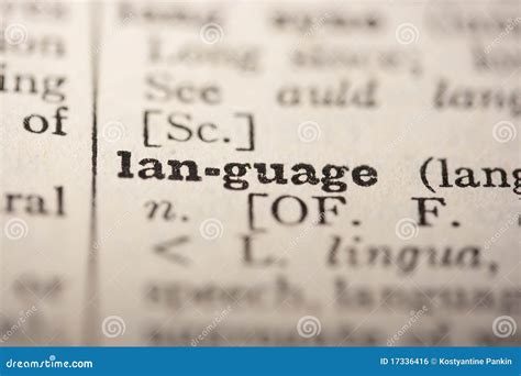 word language stock photo image  reference meaning