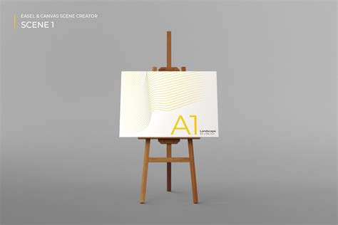 Art Easel With Canvas