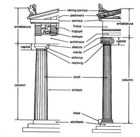 Nomenclature For Greek Columns Gothicarchitecture Ancient Greek