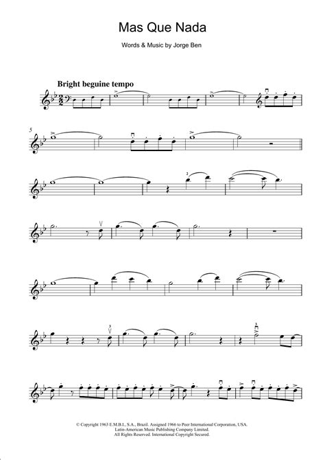 Mas Que Nada Say No More By Jorge Ben Sheet Music For Violin Solo At