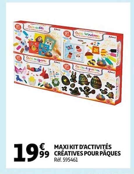 Promo Maxi Kit D activités Créatives Pour Pâques chez Auchan