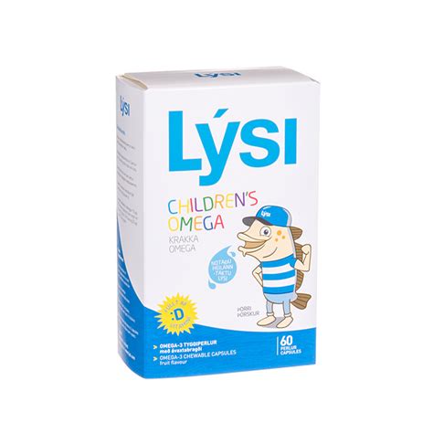 Lysi Childrens Omega 3 Kramtomosios Kapsulės Vaisių Skonio N60