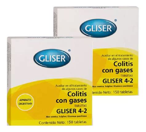 Gliser Tratamiento Colitis Con Gases Pzas Tab C U