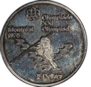 Dollars Olympiades De Montr Al Javelot Canada Numista