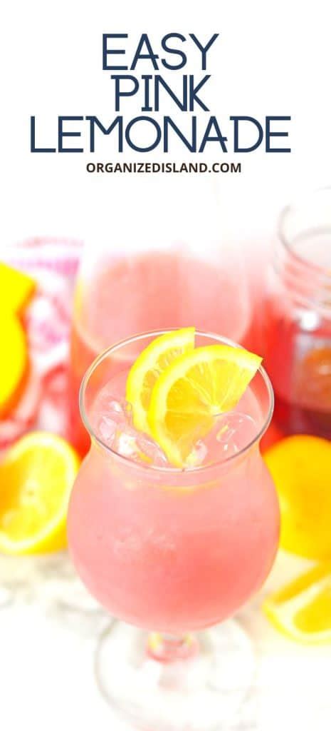 Homemade Pink Lemonade Old Fashioned Recipe Organized Island