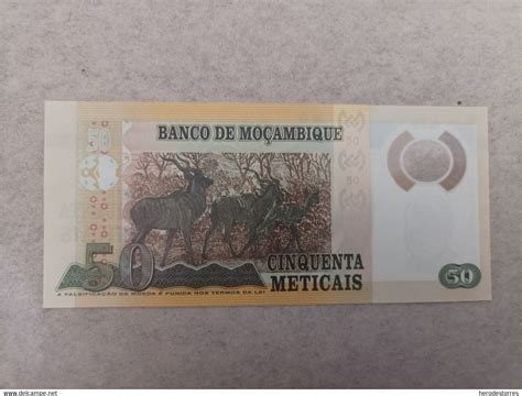 Mo Ambique Billete De Mozambique Meticais A O Uncirculated