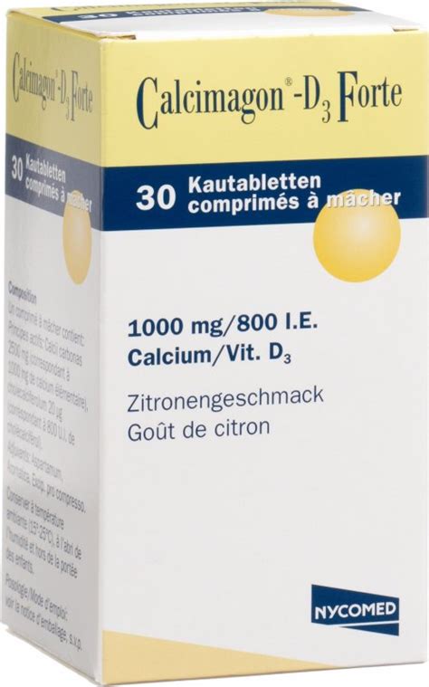 Calcimagon D Forte Kautabletten Zitrone In Der Adler Apotheke