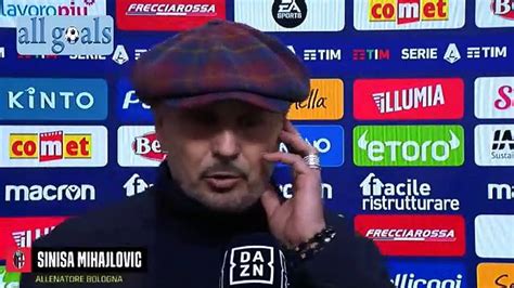 Bologna Napoli Intervista Post Partita Sinisa Mihajlovic