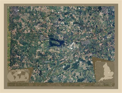 Rutland England Great Britain High Res Satellite Labelled P Stock