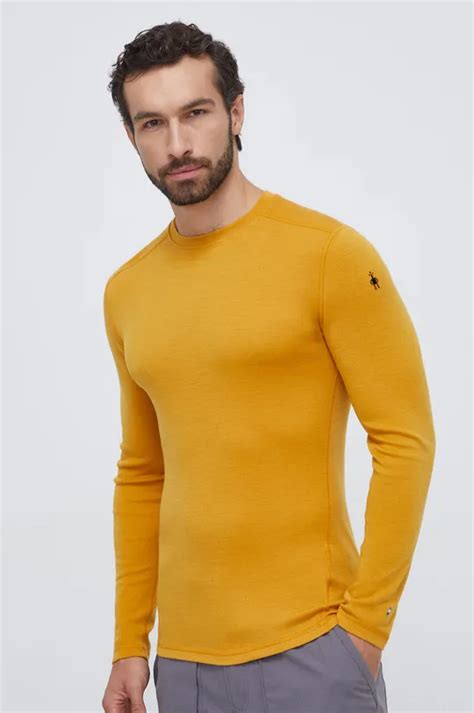 Smartwool Longsleeve Funkcyjny Classic Thermal Merino Kolor żółty