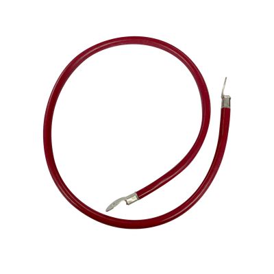 Cable para Baterías 1 m Rojo Calibre 2 AWG con Terminales de Ojo en