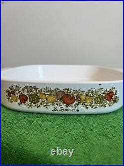 Vintage Corning Ware Le Romarin Casserole Dish Spice Of Life A B