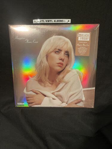 Billie Eilish Happier Than Ever Rainbow Foil Cover 2 Vinyl Lp New