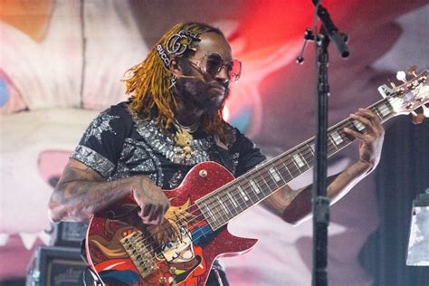 Thundercat Goes Hard With Anime Six String Bass Jewel Encrusted Sonic