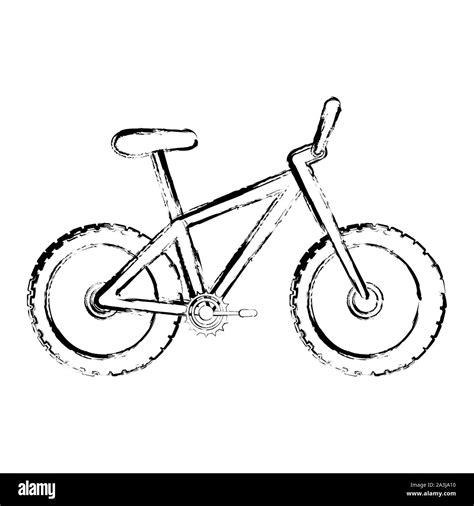 Isolated sketch of a bicycle - Vector illustration Stock Vector Image ...